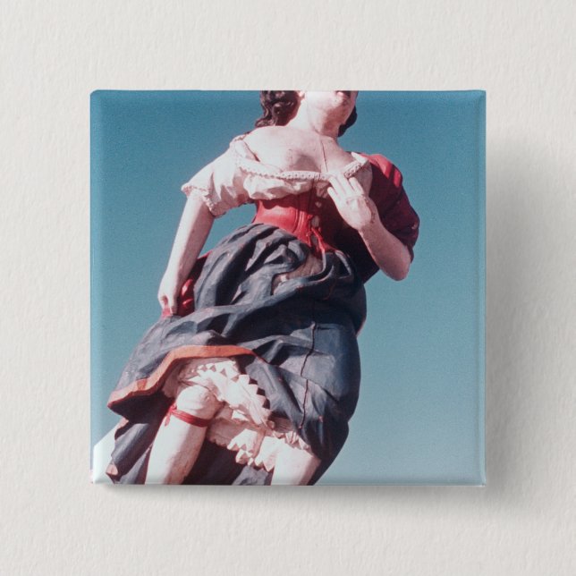 Figurehead från den okända seglingfrakten knapp (Framsida)