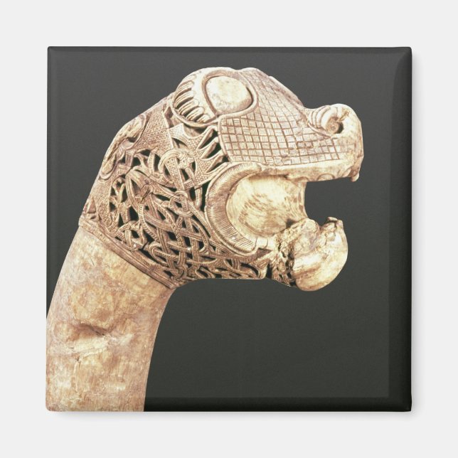 Figurehead of a Viking Longship, hittad i Oseberg, Magnet (Framsidan)