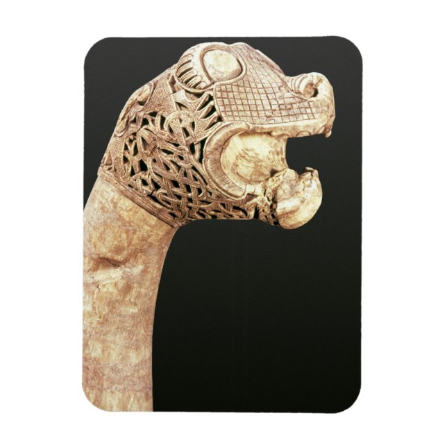 Figurehead of a Viking Longship, hittad i Oseberg, Magnet (Vertikal)