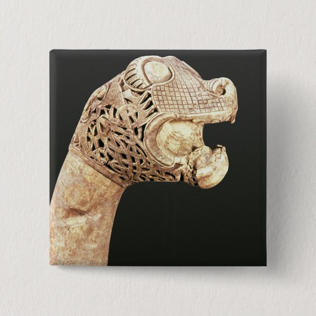 Figureheaden av en Viking Longship, grundar på Knapp (Framsida)