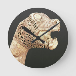 Figureheaden av en Viking Longship, grundar på Rund Klocka