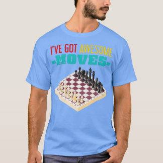 Figurer Chess-schack för spelstrategi T Shirt