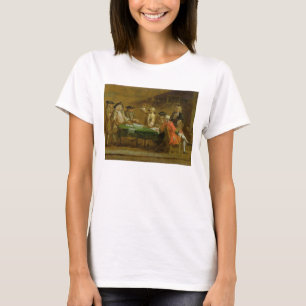 Figurer i en krog eller ett kaffehus, 1720s (olja t shirt