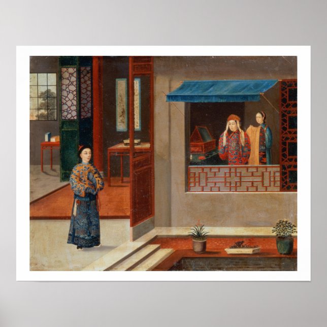 Figurer i ett omklädningsrum i insida poster (Framsidan)