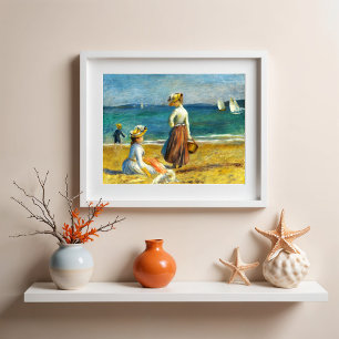 Figurer på stranden, Renoir Poster
