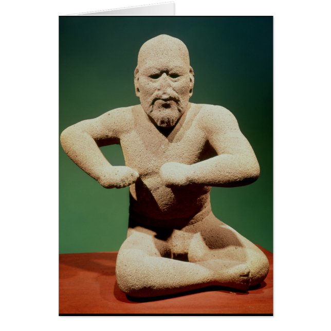 Figurin av en brottare hälsningskort (Framsidan)