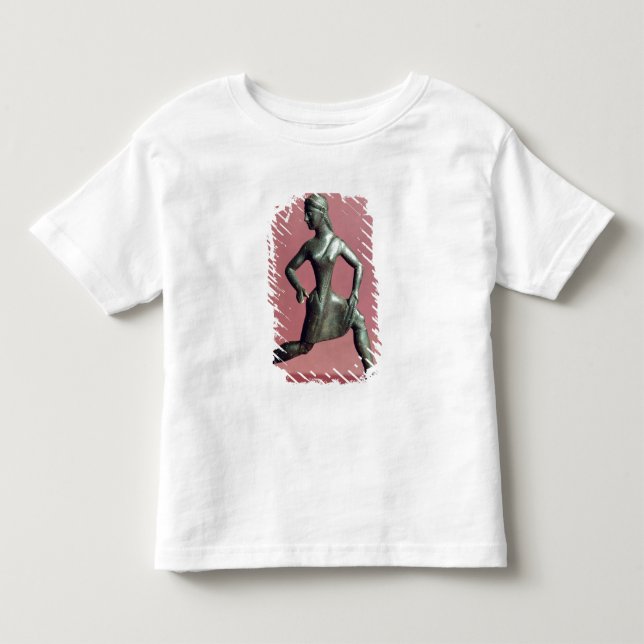Figurin av en flicka som springer. tee shirt (Framsida)
