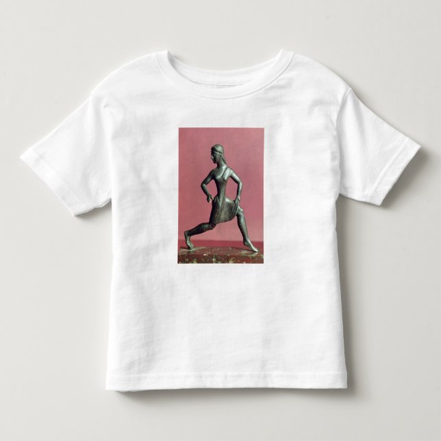 Figurin av en flicka som springer. tröja (Framsida)