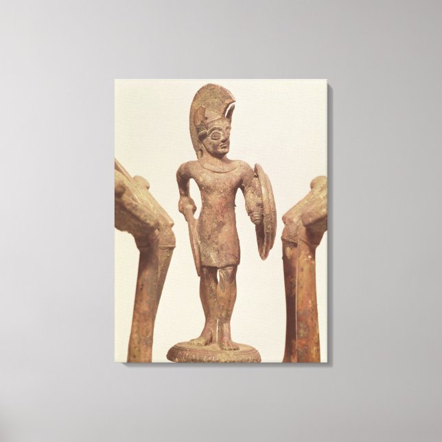 Figurin av krigare, c.490 BC Canvastryck (Framsida)