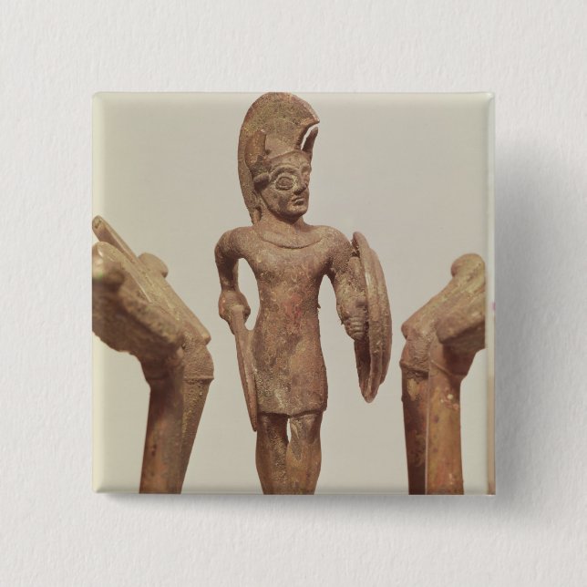 Figurine av en krigare, c.490 BC Knapp (Framsida)
