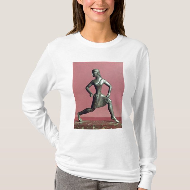 Figurine av ett flickaspring, tee (Framsida)