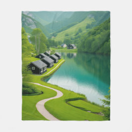 "Figursätt dig själv i alpin " Fleecefilt