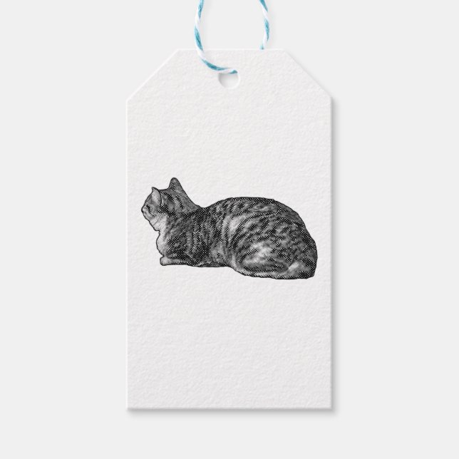Figursatt med Tabby Charm Presentetikett (Framsidan)