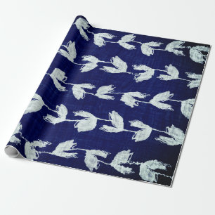 Figursätt Papper BLUE JAPANESE ABSTRACT DESIGN Presentpapper