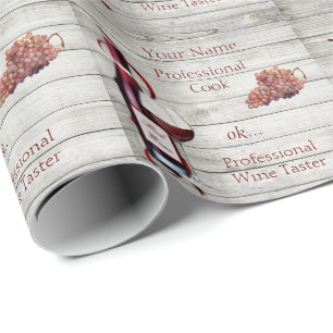 Figursätta Papper 6' Prof. Vin Taster-PERSONLIG Presentpapper
