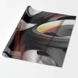 Figursätta Papper Abstrakt Trend Gift Decor Powder Presentpapper