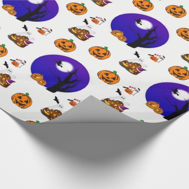 Figursätta papper Halloween Presentpapper (Hörn)