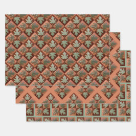 Figursätta Papper uppsättning med 3 lakan