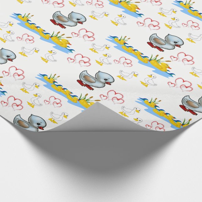 Figursätta pappert Anka Presentpapper (Hörn)