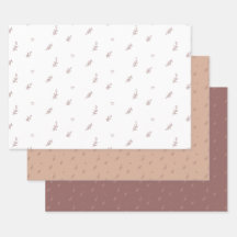 Figursätta Pappert plattformat Lakan av 3