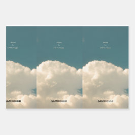 Figursätta Pappert plattformat Lakan av 3