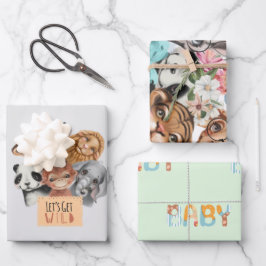 Figursätta Pappert plattformat Lakan av 3