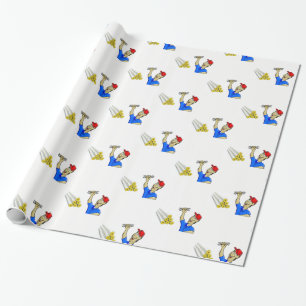 Figursätta Pappert plommon Presentpapper
