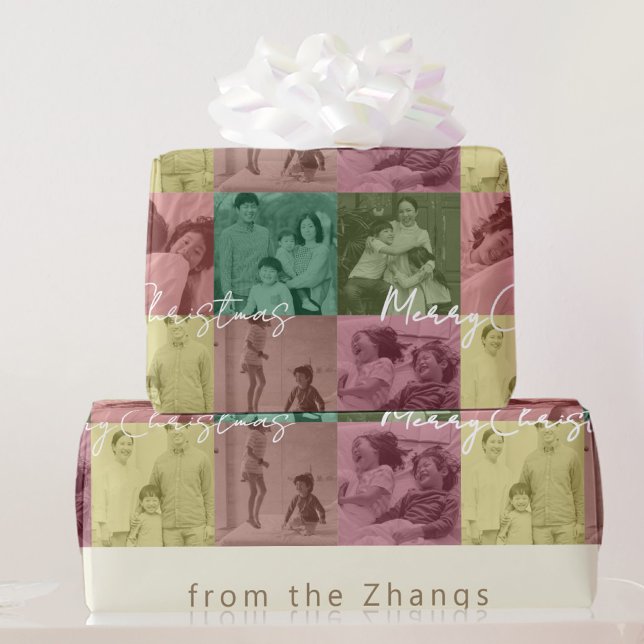 Figursättning av julfotopapper för presentkort presentpapper (Skapare uppladdad)