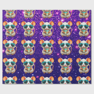 Figursättning av Mouse Cute Charming Thabel Charac Presentpapper