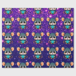 Figursättning av Mouse Cute Charming Thabel Charac Presentpapper