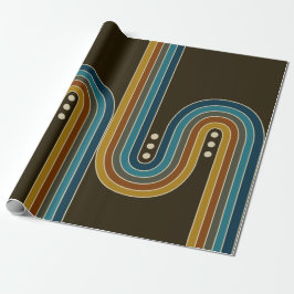 Figursättning Papprare i tredubbla punkter - Brun Presentpapper