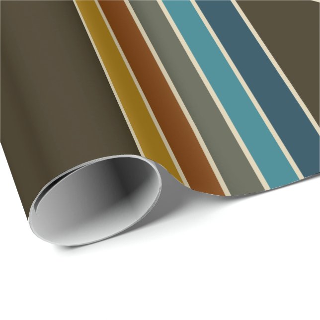 Figursättning Papprare i tredubbla punkter - Brun Presentpapper (Rullad Hörn)