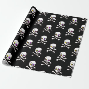Figursättningen Skull och Bones Gift Presentpapper