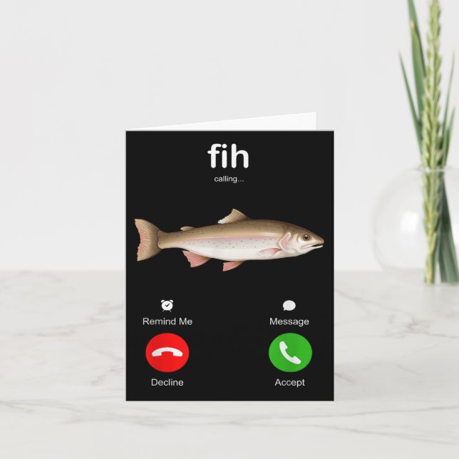 Fih anropar påminnelse om att avböjning av meddela kort (Framsida)