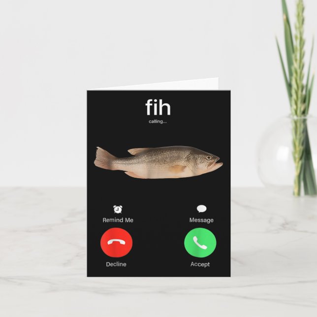 Fih anropar påminnelse om att avböjning av meddela kort (Framsida)