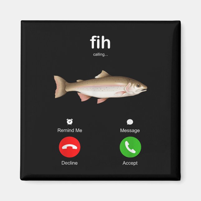 Fih anropar påminnelse om att avböjning av meddela magnet (Framsidan)