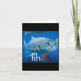 Fih Meme Rolig Katt Fisk - Ai Fisk Katt Meme Trend Kort