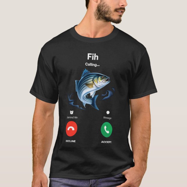 Fih påminn mig Samtal Meddelande Avböj Acceptera T Shirt (Framsida)
