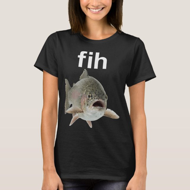 Fih Rollig Fisk Herr Fiske Fih Utrustning T Shirt (Framsida)