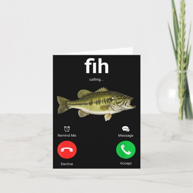 Fih Samtal Nedgång Acceptera Roligt Telefonsamtal  Kort (Framsida)