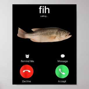 Fih Samtal Påminn Mig Meddelande Avböj Acceptera T Poster