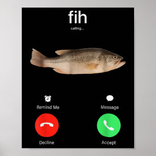 Fih Samtal Påminn Mig Meddelande Avböj Acceptera T Poster