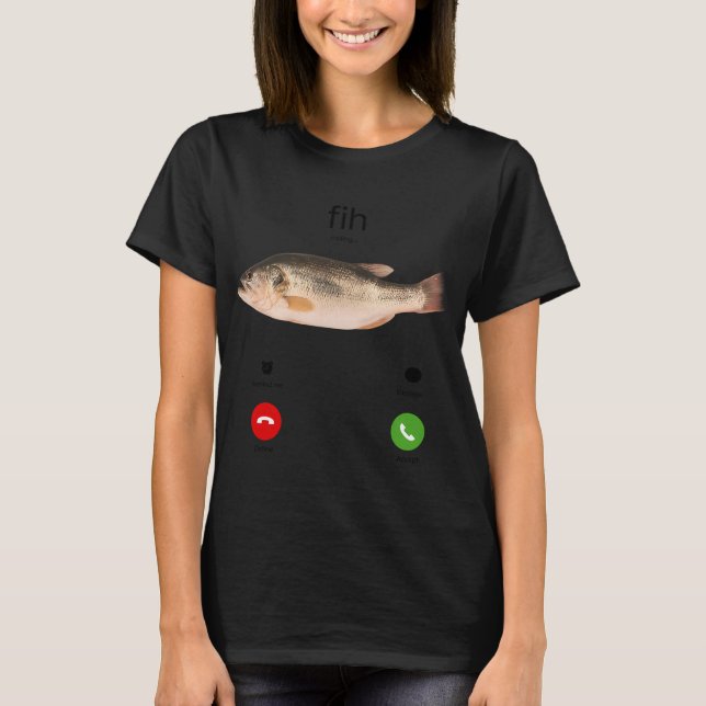 Fih Samtal Påminn mig Meddelande Avböj Acceptera T Shirt (Framsida)