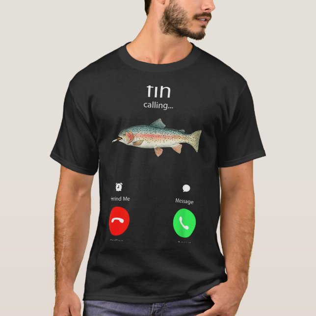 Fih Samtal Påminn Mig Meddelande Avböj Acceptera T Shirt (Framsida)