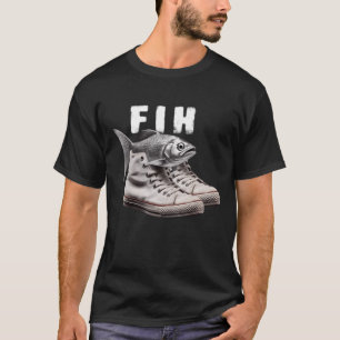 Fih Skor Fisk Roligt Felstavade Fisk Meme Fih Samt T Shirt