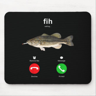 Fih som ringer rökande fisk rolig fiske meme angle musmatta