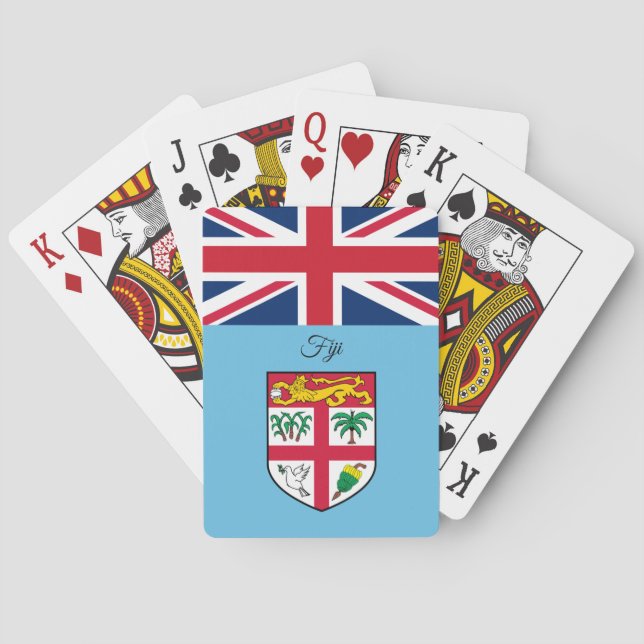 Fijanska Flagga, Fiji-spelkort Casinokort (Baksidan)