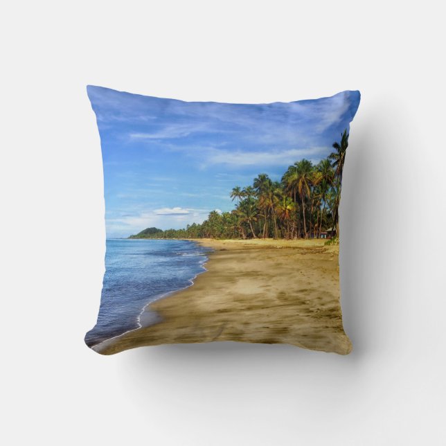 Fiji Beach Blå himmel Decorative Dekorativ kudde (Framsida)