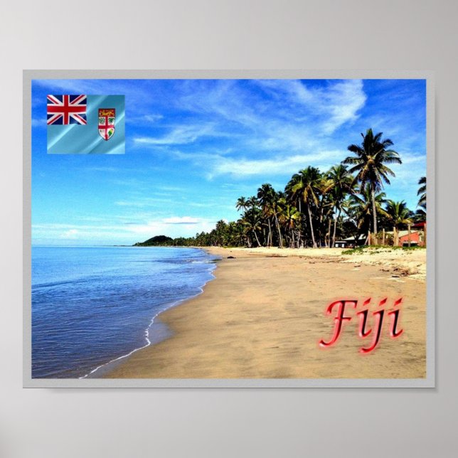 Fiji - Beach - Poster (Framsidan)
