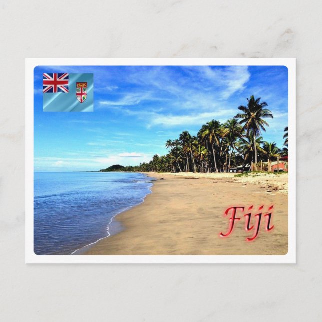 Fiji - Beach - Vykort (Framsida)